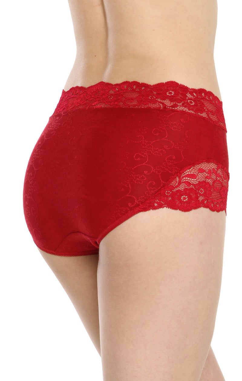 Buy PrettyCat Women Red High Waist Sexy Bikini Panty with Cage